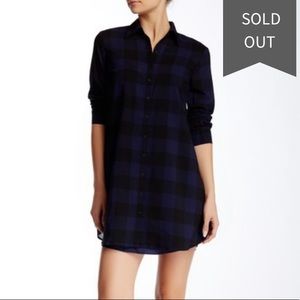 BB Dakota Cotter Buffalo Plaid Tunic Dress M